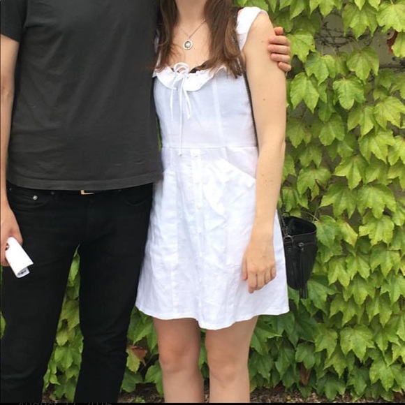 Reformation white linen mini dress - Picture 2 of 5